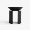 Forestcraft Rocking Chair – Matte Black Tripod Accent Table