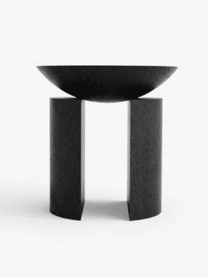 Forestcraft Rocking Chair – Matte Black Tripod Accent Table